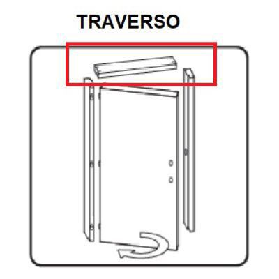 R TRAVERSO BATTENTE PORTA MICROTEC BIANCO 210X70