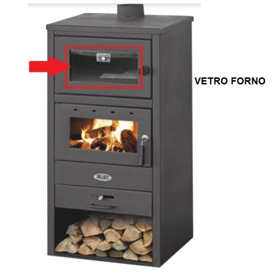 R VETRO FORNO X STUFA A LEGNA C/FORNO MOD. BLIST BR
