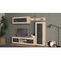 KIT PARETE LIVING AMBER 250X41X188 NAT.OAK/ANTRAC.