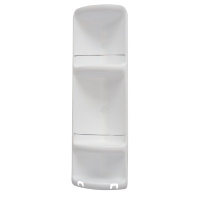 GEDY 7081 ANGOLIERA P/DOCCIA 3 RIPIANI BIANCO