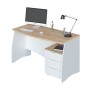 KIT SCRIVANIA ESTIL C/CASSETTIERA 136X67X74 ROV. B.CO