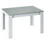 KIT TAVOLO KENDRA 140/190X90XH78CM BIANCO/CEMEN