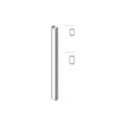 ZAF PIANTANA BIFACC GONDOLA GRIGIA 9XH140CM