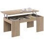 KIT TAVOLO CAFF ELEV 50X100X43/54H ROVERE CANAD