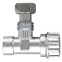 RUBINETTO CROMATO P/CASSETTA WC D 3/8**