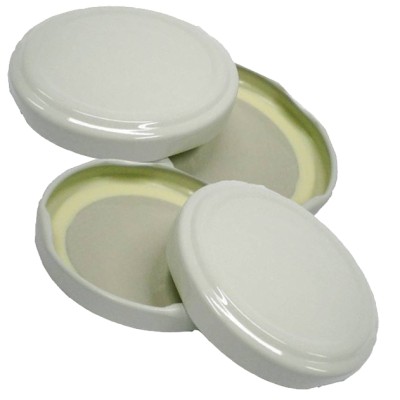 CAPSULA PER BARATTOLO D 70 MM 100 PZ BIANCO