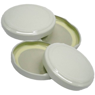 CAPSULA P/BARATTOLO D 82 MM 100 PZ BIANCO
