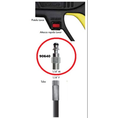 INNESTO RAPIDO P/IDROPULITRICE 1/4 M