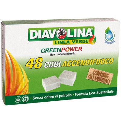 ACCENDIFUOCO 48 CUBI DIAVOLINA GREEN POWER 15335