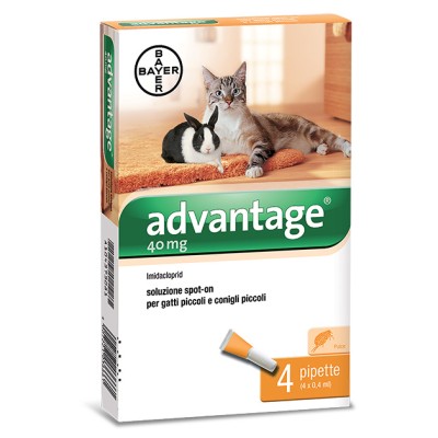 BAYER ADVANTAGE SPOT ON 40 GATTI FINO A 4 KG