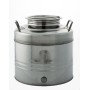 FUSTO OLIO ACCIAIO INOX AISI 304 30 L AGGRAFFATO