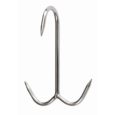 GANCIO INOX P/MACELLAIO ANCORA 120 X 6 MM*