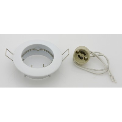 FARETTO INCASSO ORIENTAB P/LED GU10 BIANCO