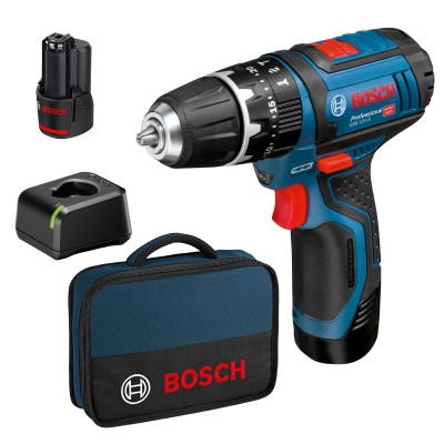 BOSCH-B 12V TRAPANO GSB12 V-15  2 BATT. 2,0AH