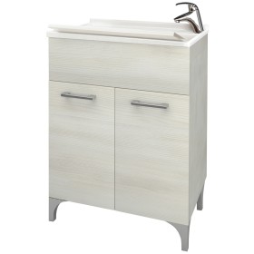 LAVATOIO LEGNO 60X50 CM ROVERE BIANCO LAVATOIO LEGNO 60X50 CM ROVERE BIANCO