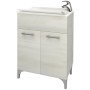 LAVATOIO LEGNO 60X50 CM ROVERE BIANCO