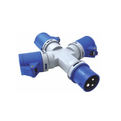 ADATTATORE INDUSTRIALE 16A 220V MULTIPL IP44 FIG.9
