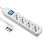 MULTIPRESA 4P BIP/SCHUKO+INTERR BIANCO FIG.8