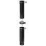 TUBO TELESCOPICO P/STUFA A PELLET D 8 CM NERO OPACO