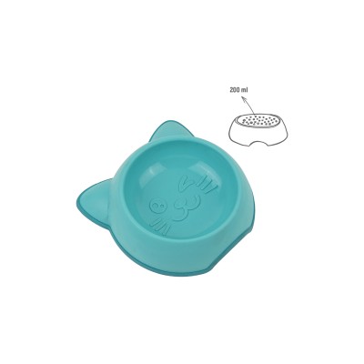 ZOOV CIOTOLA IN PLASTICA P/GATTI VERDE