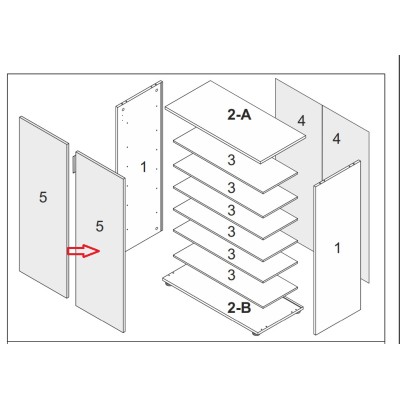 R ANTA X KIT SCARPIERA MAXI 2A/6R CM.72X36X103H ROV/BI