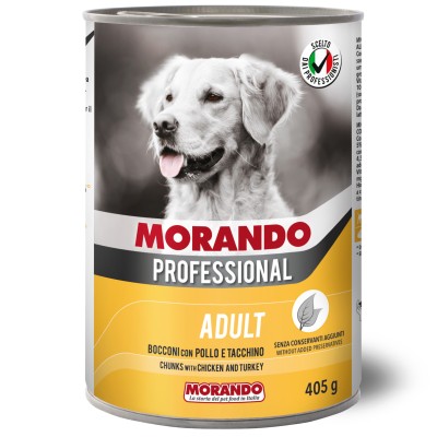 MORANDO CANE LT. GR.405 BOCCONI POLLO TACCHINO