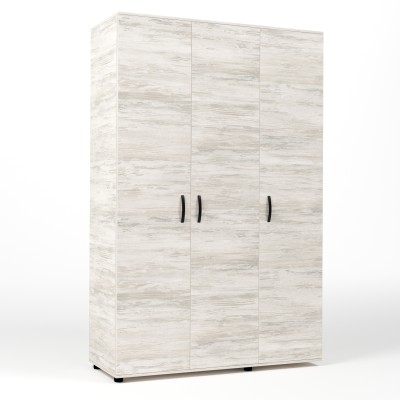 KIT ARMADIO 3 ANTE 120X52X205 CM BIANCO VEN.K083