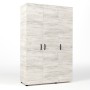 KIT ARMADIO 3 ANTE 120X52X205 CM BIANCO VEN.K083