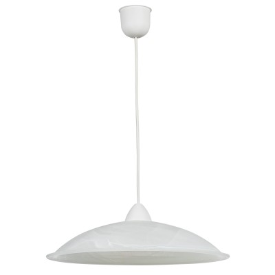 LAMPADA SOSP DUNA 40 1XE27 ALABASTRO BIANCO