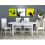 KIT TAVOLO FIRENZE 110/150X70XH76 BCO FRASSINO