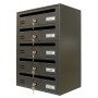 CASSETTA POSTALE ALUBOX CUBO/R 5 38,5X25X53 GR GHISA