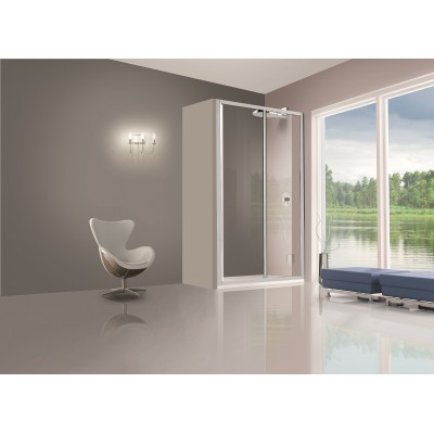 PORTA SCORREVOLE DOCCIA CRIST. TRAS. 3 MM 136/141 CM