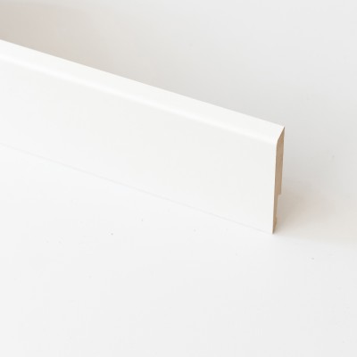 BATTISCOPA  80X11 MM MDF 240 CM BIANCO