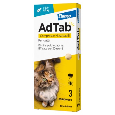 ADTAB COMPRESSE MASTICABILI P/GATTI 2,0-8,0 KG
