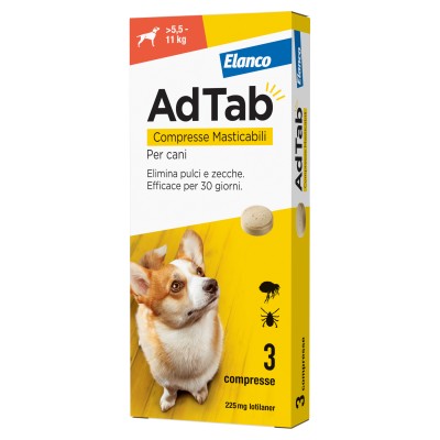 ADTAB COMPRESSE MASTICABILI P/CANI 5,5 - 11 KG