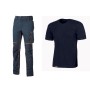 WORKWEAR KIT T-SHIRT+ PANTAL DEEP BLUE TG  XL