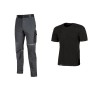 WORKWEAR KIT T-SHIRT+ PANTAL BLACK/GREY TG  XL