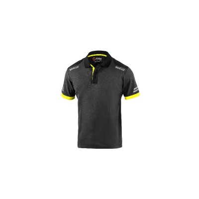 SPARCO POLO TOLEDO GREY YELLOW TG XL