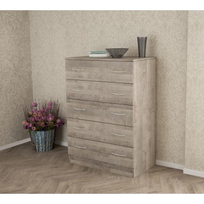 KIT CASSETTIERA 5C 80X45X111 CM  ROVERE PL.