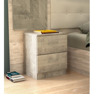 KIT COMODINO 2C 45X34XH47 CM ROVERE PL.