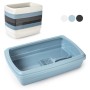 LETTIERA C/PALETTA MAX BIANCO/AZZURRO/ANTRACITE