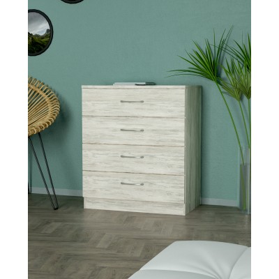 KIT CASSETTONE 4C 70X40XH72 CM BIANCO GES.