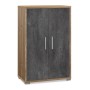 UFFICIO DOUBLE MOBILE 2A 110X71 NOCE ST/OSS NERO