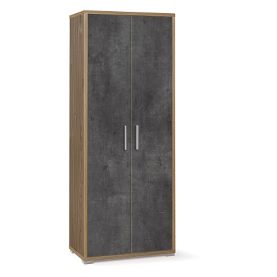 UFFICIO DOUBLE MOBILE 2A 182X71 NOCE ST/OSS.NERO