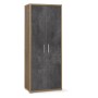 UFFICIO DOUBLE MOBILE 2A 182X71 NOCE ST/OSS.NERO