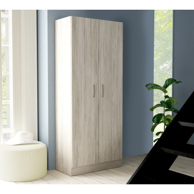 KIT ARMADIO 2 ANTE 71X51,5XH181 CM BIANCO GES.