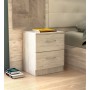 KIT COMODINO 2C. 45X34XH47 CM BIANCO GES.