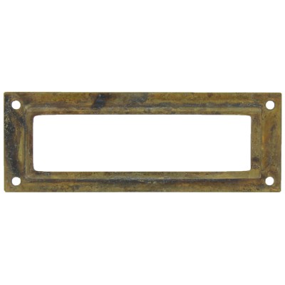 PORTAETICHETTA OTTONE 45123 80X29 MM ANTICATO**