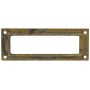 PORTAETICHETTA OTTONE 45123 80X29 MM ANTICATO**