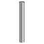 TUBO INOX AISI 304 H 100 CM P/PELLET D  8 CM